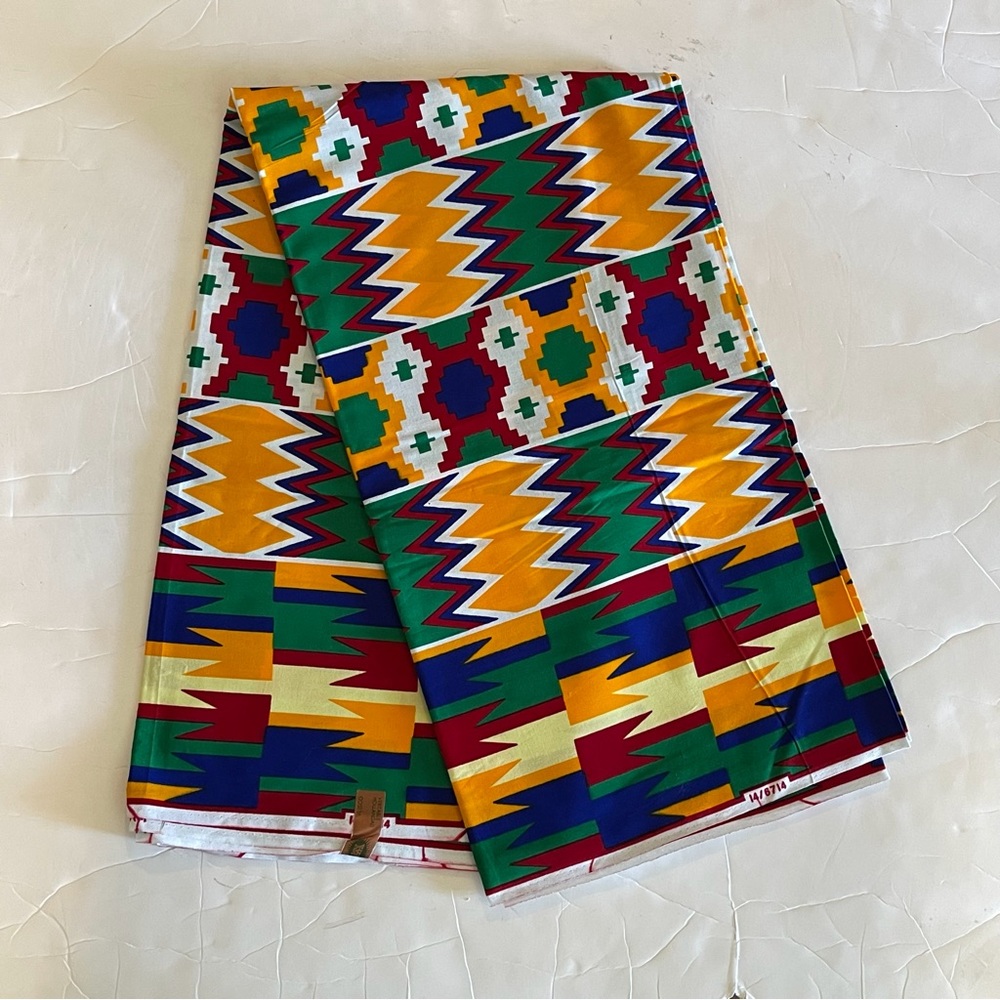 African Print Ankara Multicolor Mixed Tribal Print Cotton Fabric